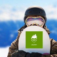 Forest In Hair Go Green Sticker