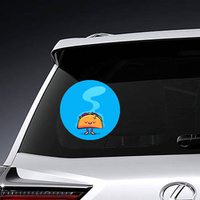 Funny Steaming Taco Sticker