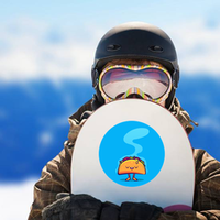 Funny Steaming Taco Sticker
