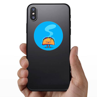 Funny Steaming Taco Sticker