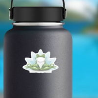 Funny Yoga Frog Sticker