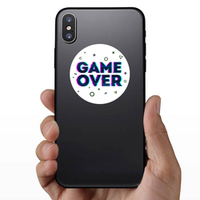 Game Over Glitch Sticker