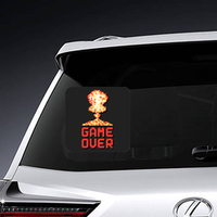 Game Over With Pixel Art Explosion Sticker