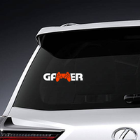 Gamer Text With Controller Sticker