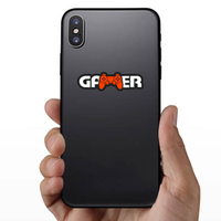 Gamer Text With Controller Sticker