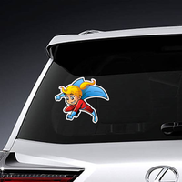 Girl Female Superhero Manga Sticker