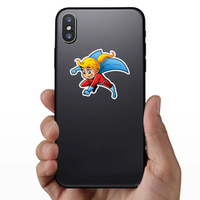 Girl Female Superhero Manga Sticker