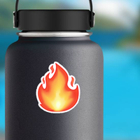 Glowing Flame Sticker