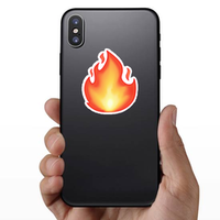 Glowing Flame Sticker