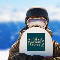 Go Green Save The World Sticker