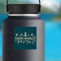 Go Green Save The World Sticker