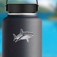 Great White Shark With Bloody Mouth Sticker