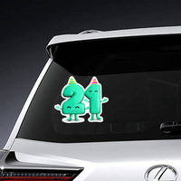 Happy 21st Cute Party Character Sticker