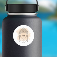 Head Of Buddha Illustration Sticker