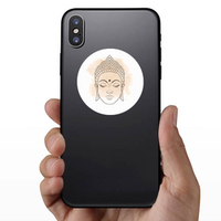 Head Of Buddha Illustration Sticker