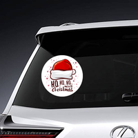 Ho Ho Ho Merry Christmas Santa Hat Sticker