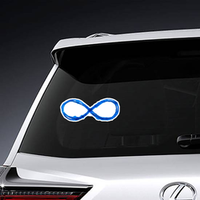 Infinity Sign, Made Of Blue Watercolor Sticker