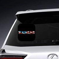 Kansas US Flag Sticker