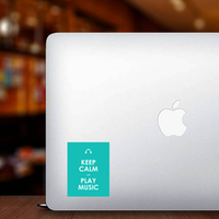 Keep Calm And Play Music Sticker