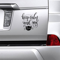 Keep Calm And Say Meow Sticker