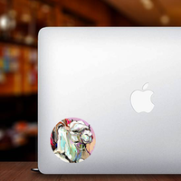Original Digital Painting Artwork Of White Camel Sticker