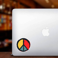 Painted Peace Sign Sticker