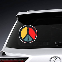 Painted Peace Sign Sticker