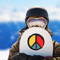 Painted Peace Sign Sticker