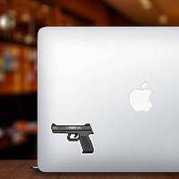 Pixel Art Gun Sticker