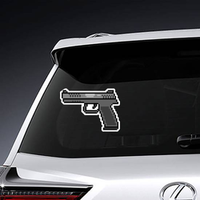 Pixel Art Gun Sticker