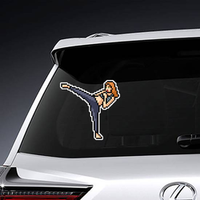 Pixel Art Martial Artist Sticker