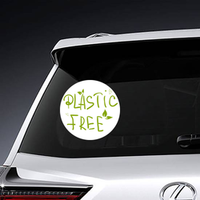 Plastic Free Hand Drawn Sticker