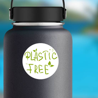 Plastic Free Hand Drawn Sticker