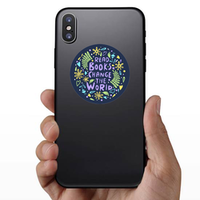 Read Books, Change The World Sticker