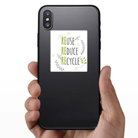 Reduce Reuse Recycle Sticker