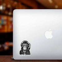 Rock and Roll Monkey Sticker