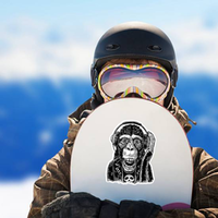 Rock and Roll Monkey Sticker