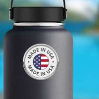 Round Made In USA Sticker