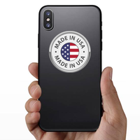Round Made In USA Sticker
