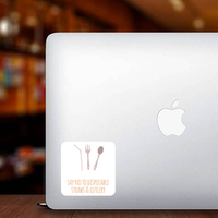 Say No To Disposable Straws and Cutlery Sticker