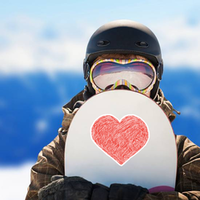 Scribbled Heart Sticker