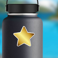 Shiny Gold Star Sticker
