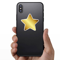 Shiny Gold Star Sticker