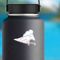 Skier Sticker