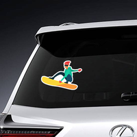 Snowboarding Man Sticker