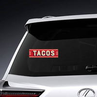 Taco Metal Sign Sticker