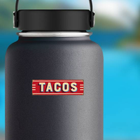 Taco Metal Sign Sticker