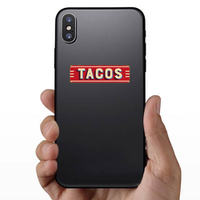 Taco Metal Sign Sticker