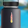 Tall Flames Fire Sticker