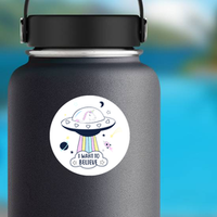 Unicorn UFO Sticker